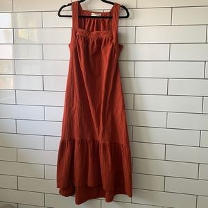 Anthropologie cotton maxi dress